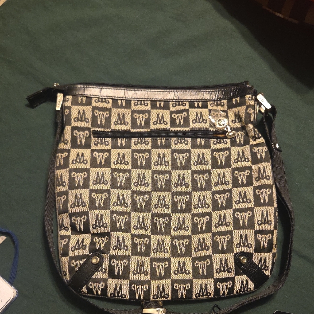 NWT Misty Collection Black and Cream Crossbody Bag